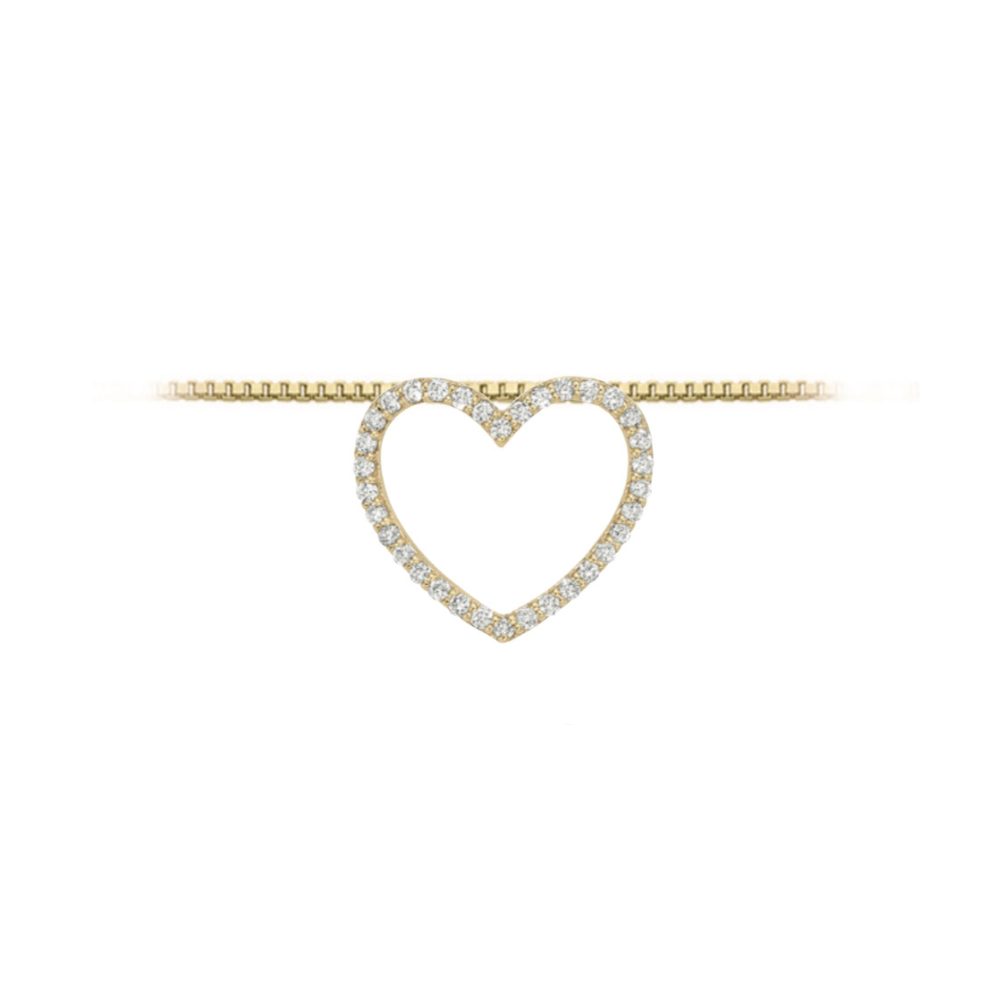 Collana Cuore in Oro e Diamanti