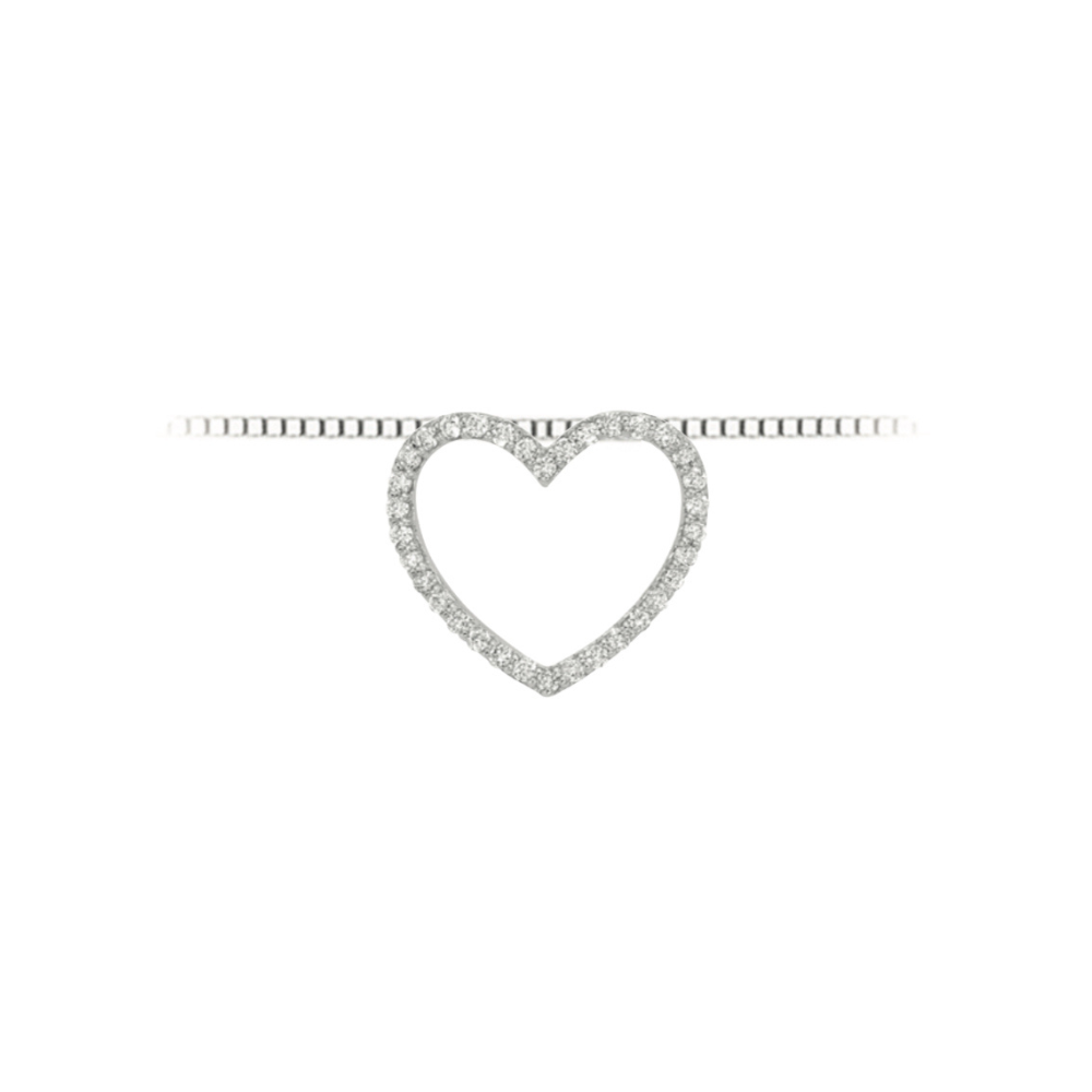 Collana Cuore in Oro e Diamanti