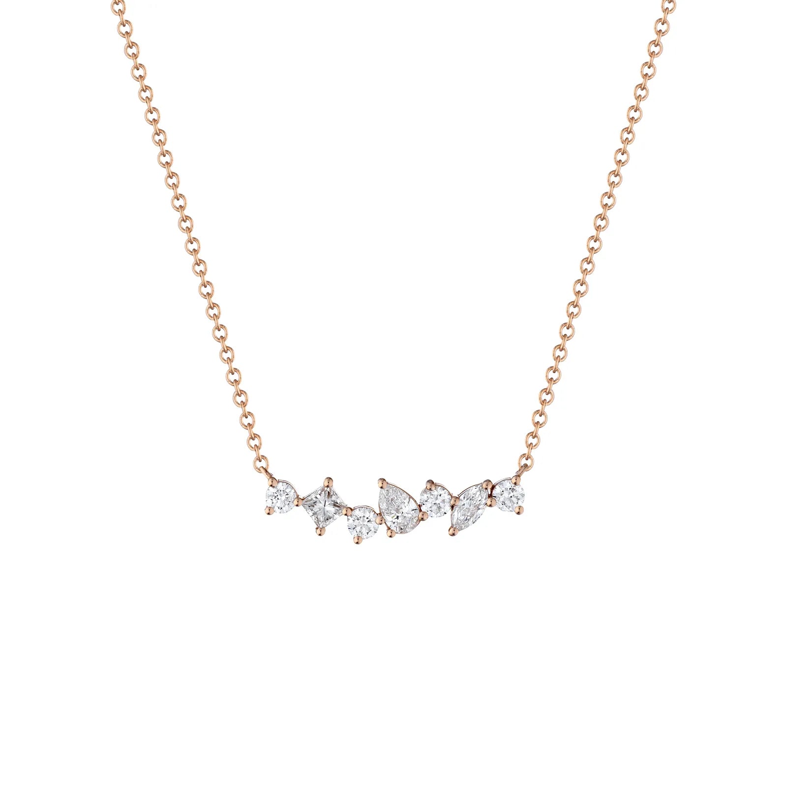 Collana BUONOCORE con Centrale Pietre di fantasia in Oro Rosa e Diamanti