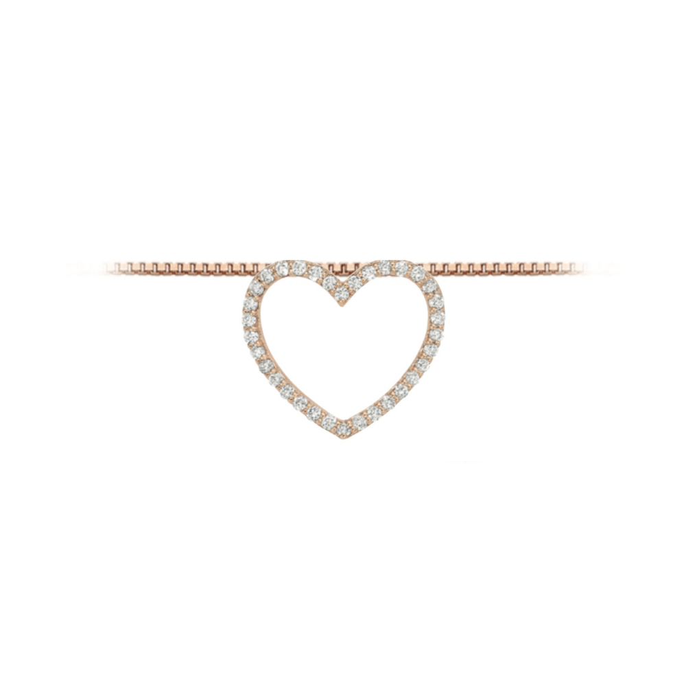 Collana Cuore in Oro e Diamanti