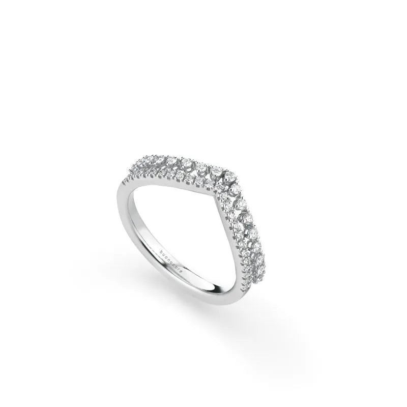 Anello BUONOCORE Wave in Oro e Diamanti