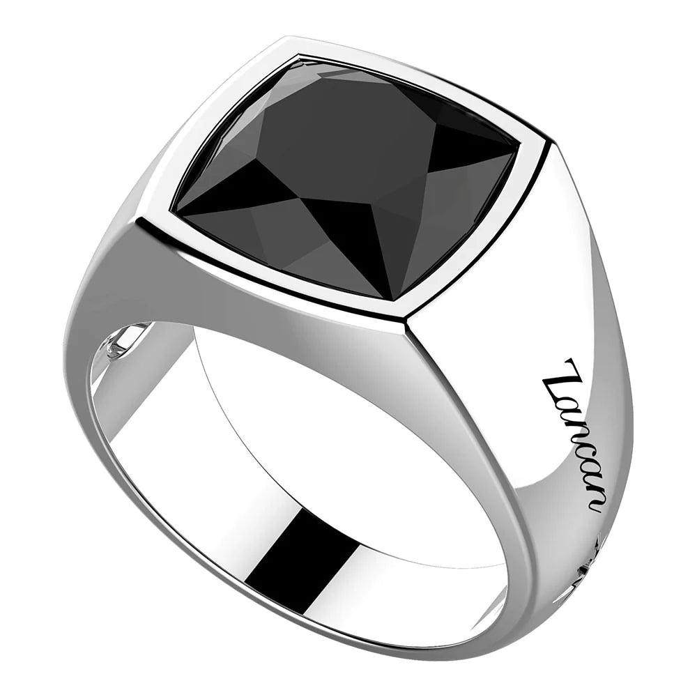 Anello in Argento e Onice