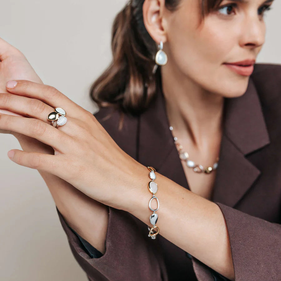 Bracciale in Argento, Pietre e Zirconi