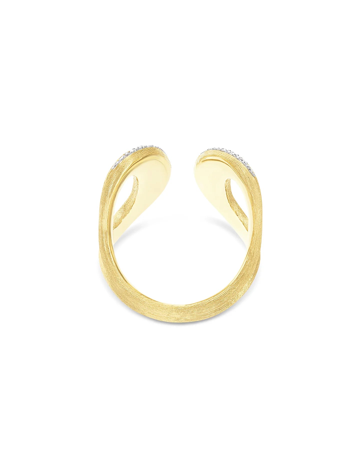 Anello Nanis Statement "LIBERA" in oro e diamanti