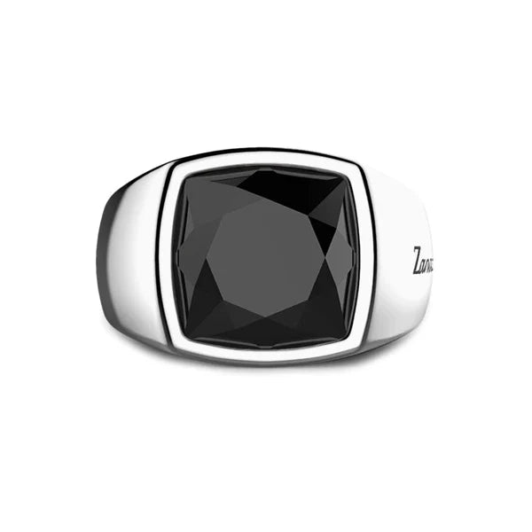 Anello in Argento e Onice