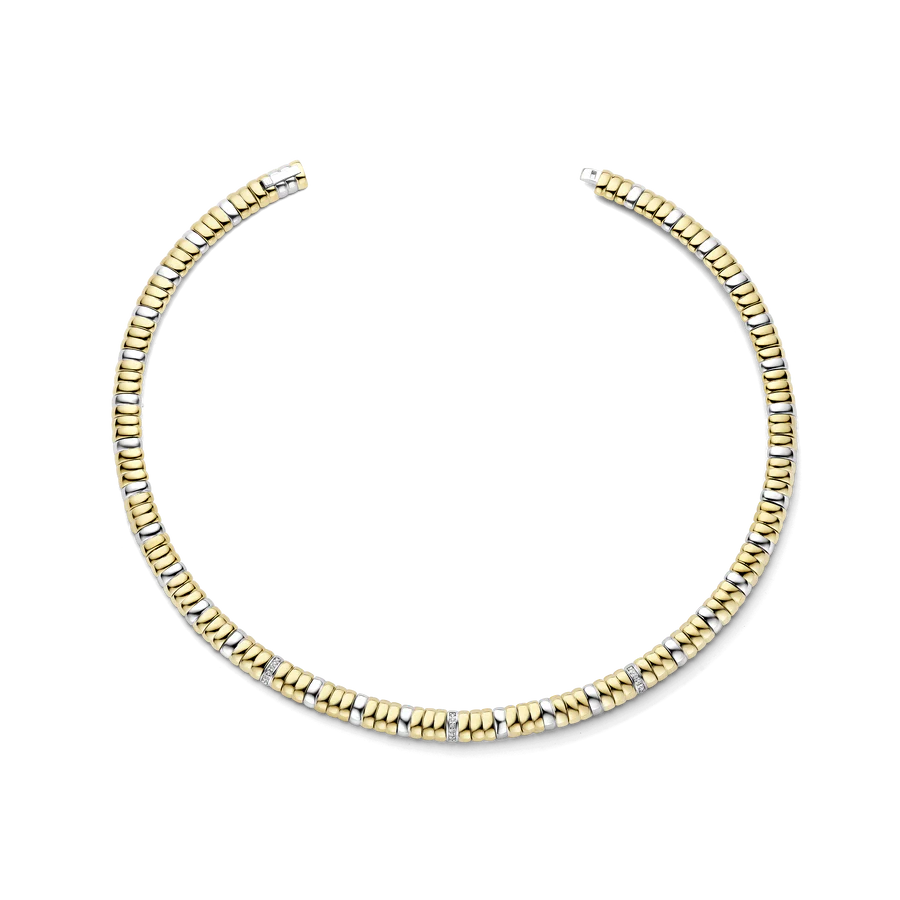 Collana Statement in Argento e Zirconi