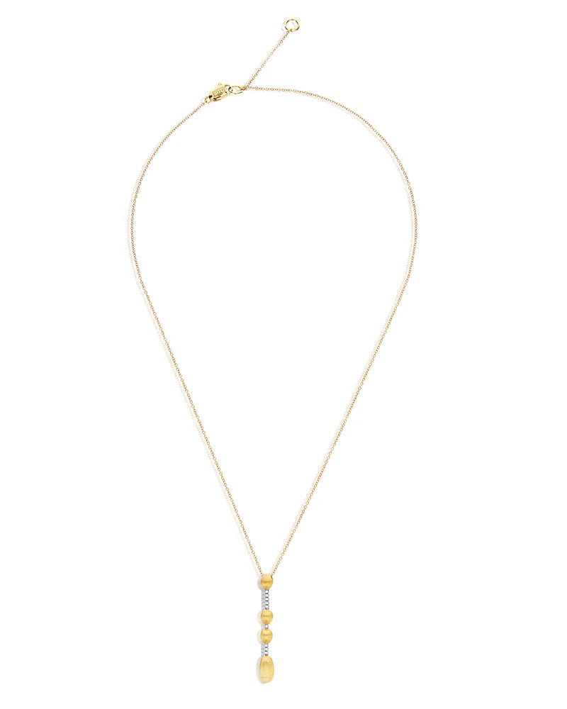 Collana Dancing Élite con ciondolo contemporaneo in oro e diamanti