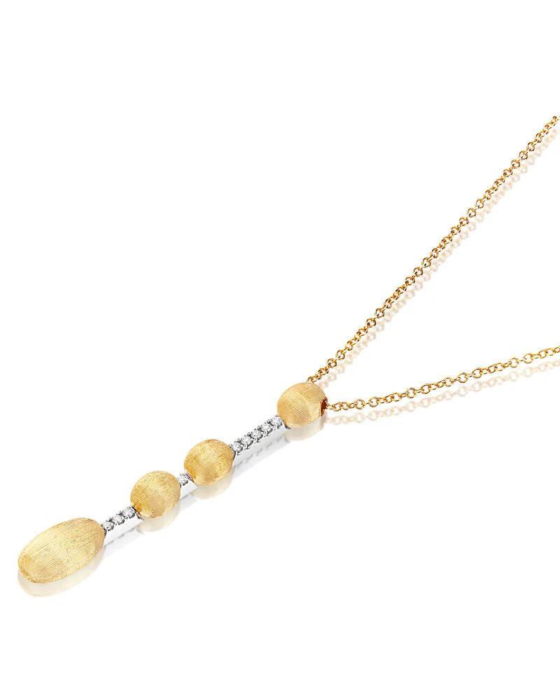 Collana Dancing Élite con ciondolo contemporaneo in oro e diamanti