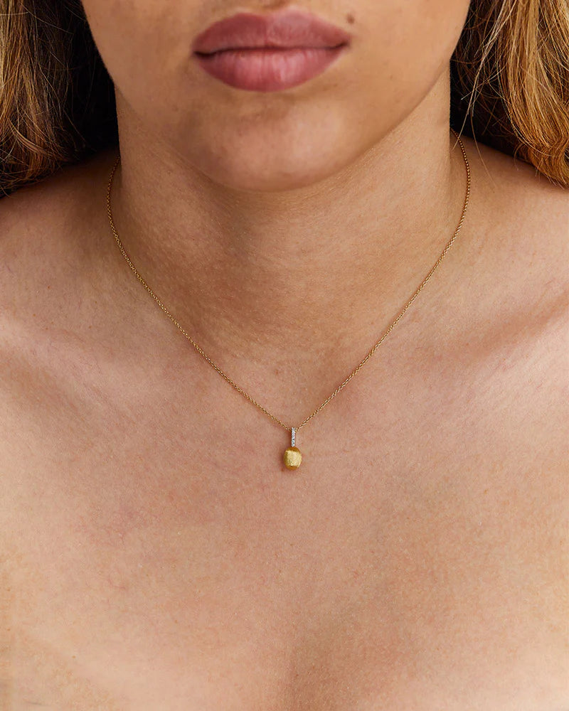 Collana Nanis "DANCING ÉLITE" con pendente piccolo in oro e diamanti