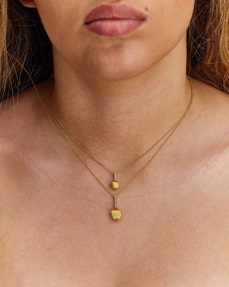 Collana Nanis "DANCING ÉLITE" con pendente piccolo in oro e diamanti