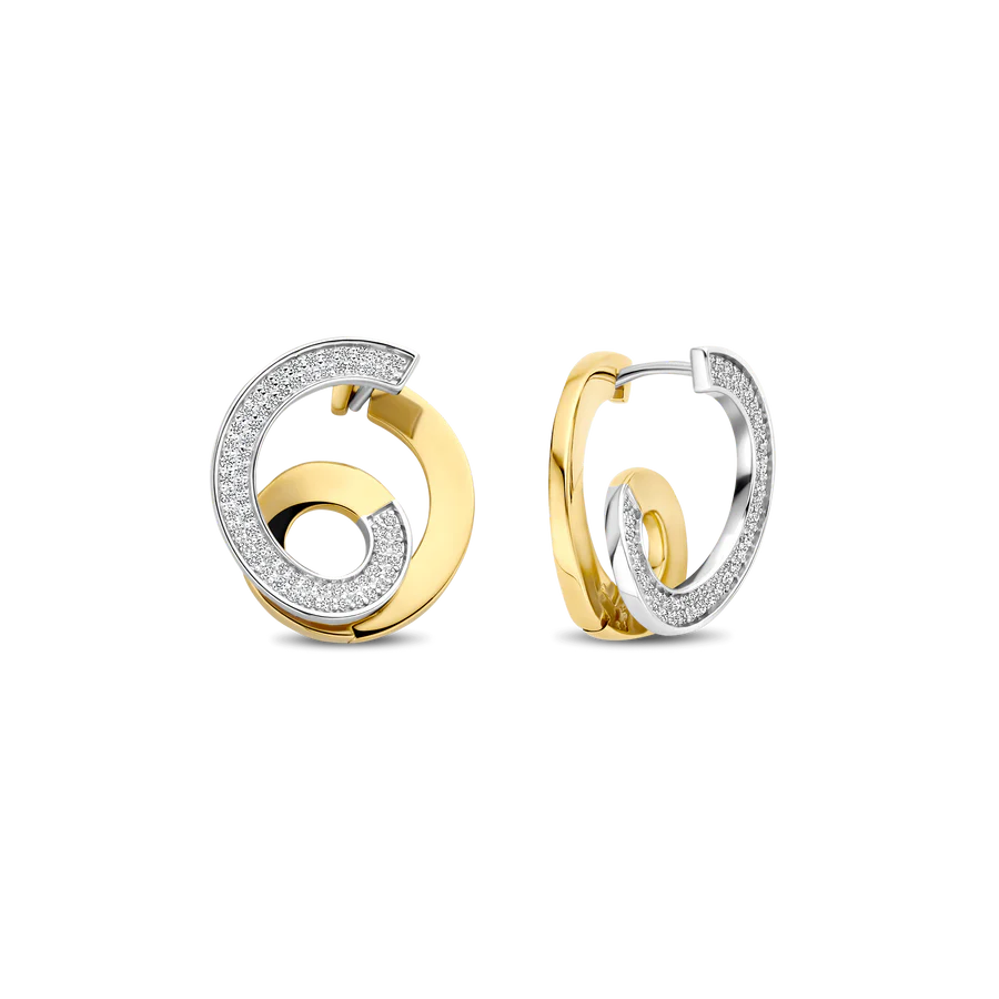 Orecchini Fantasia in Argento e Zirconi