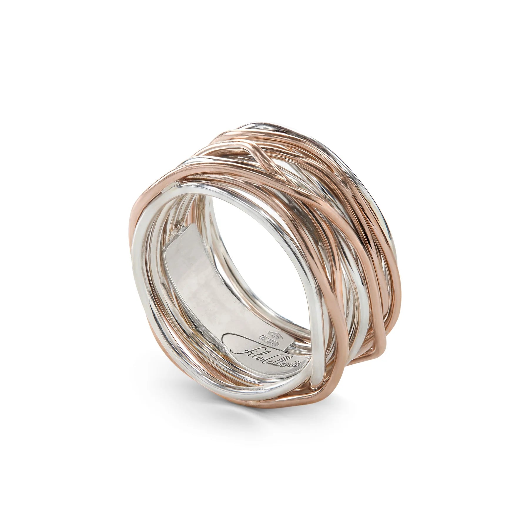 Filodellavita 13 Fili in Argento 925 e Oro Rosa 9kt