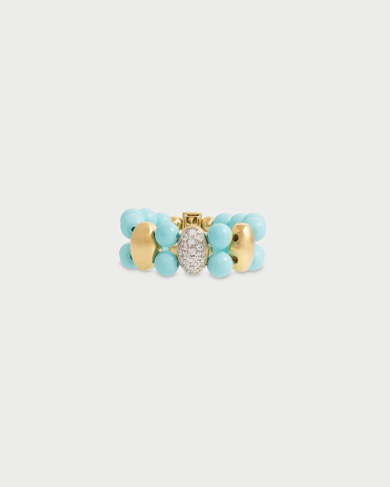 Anello Elastico Rue Des Mille ECLISSI Turchese