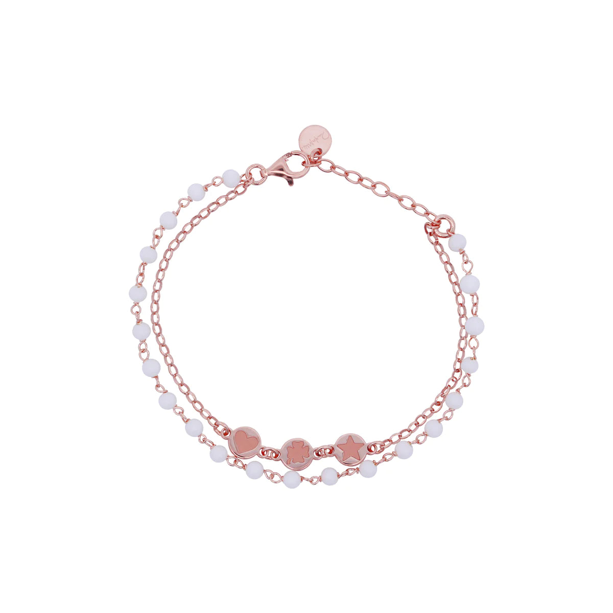 Braccialetto doppio filo Gipsy White