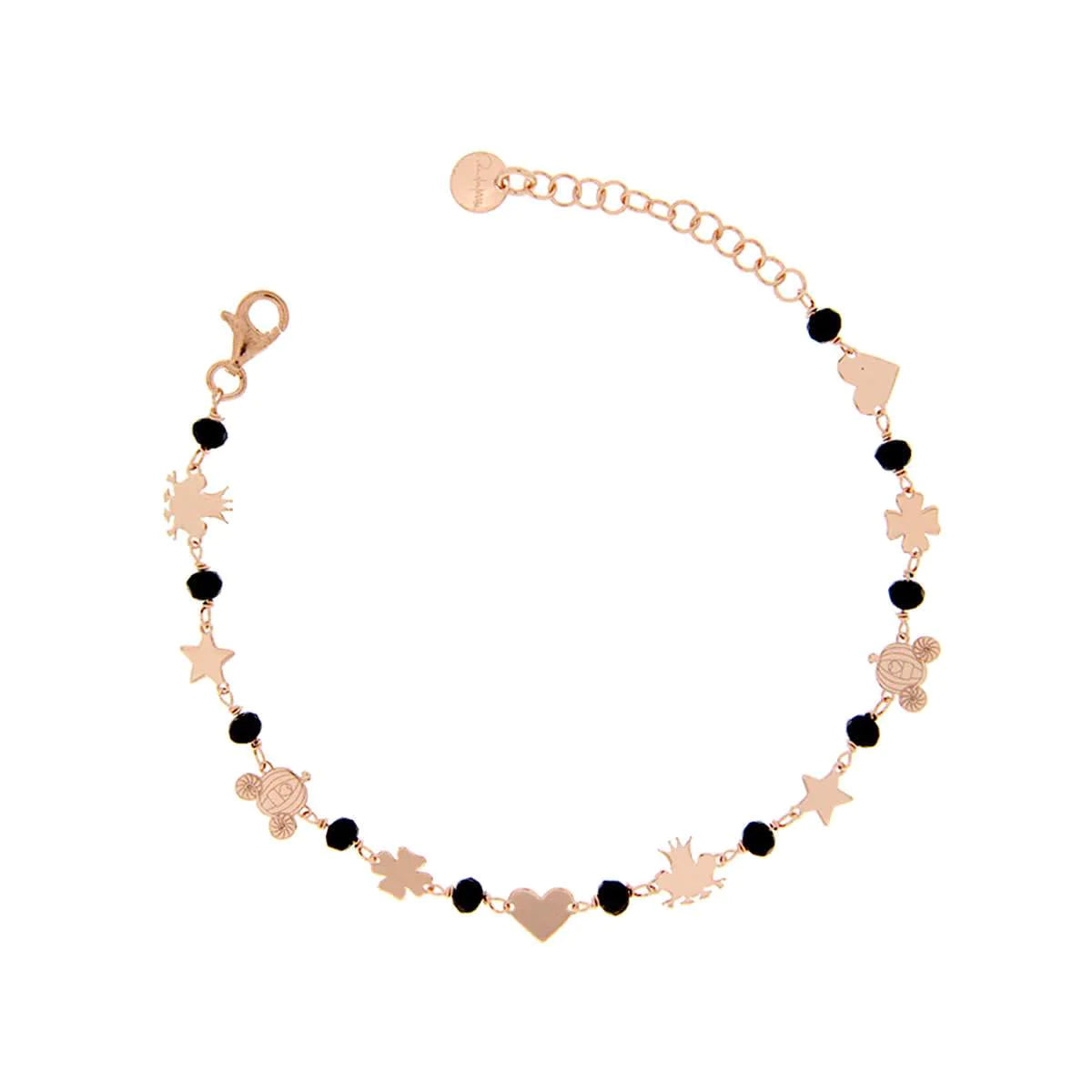 Bracciale pietre e soggetti alternati