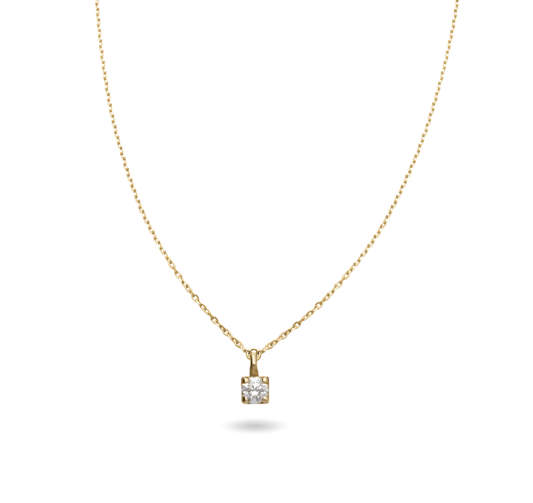 Collana Filodamore Punto Luce in Oro Giallo 9kt