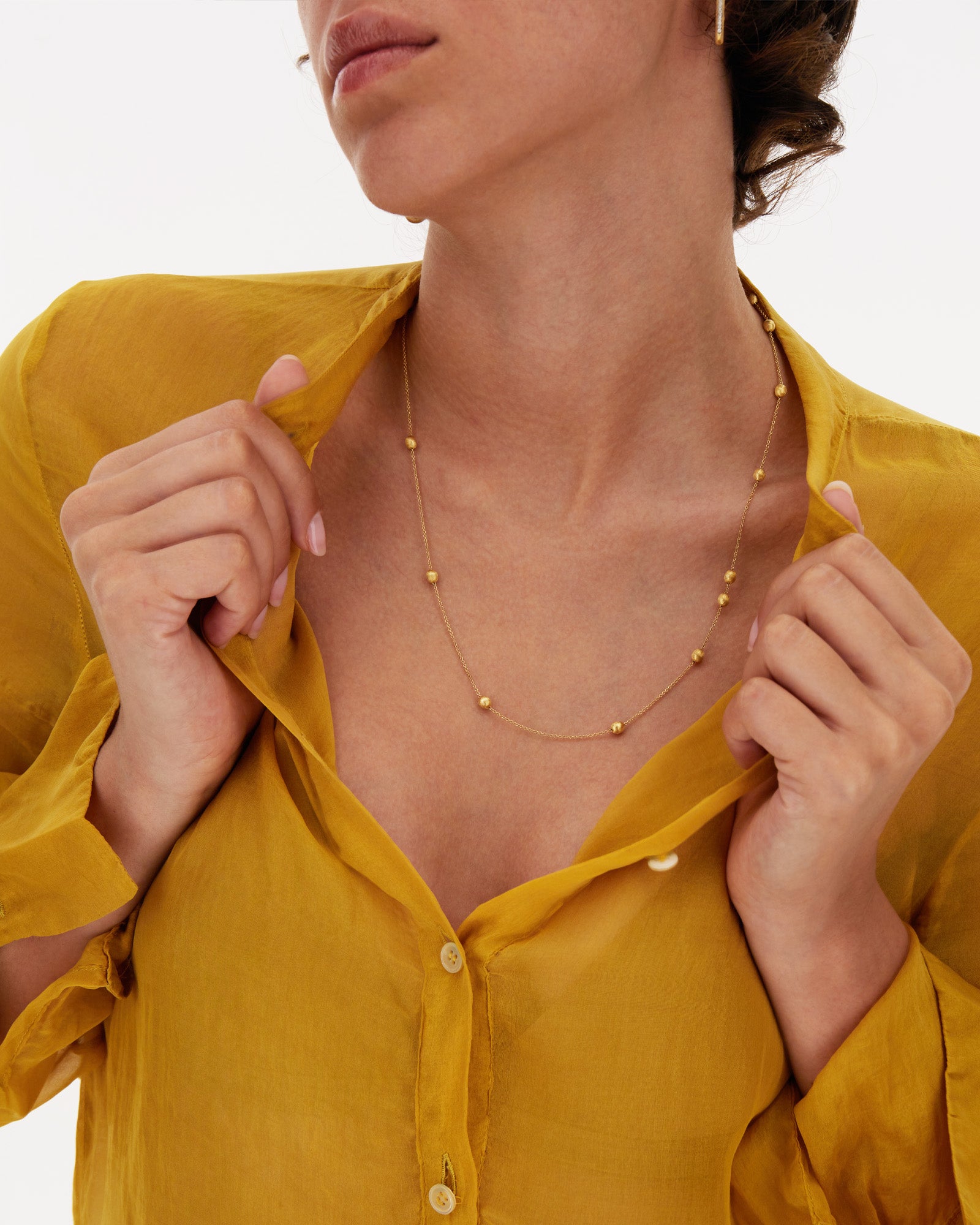 Collana a Y Nanis "SOFFIO" in oro e diamanti