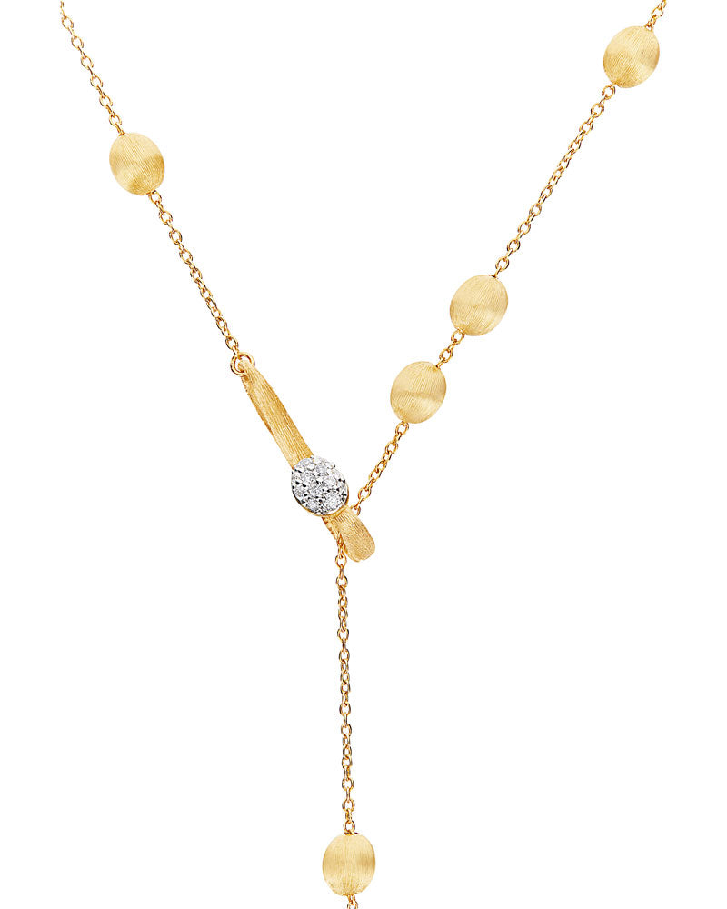 Collana a Y Nanis "SOFFIO" in oro e diamanti