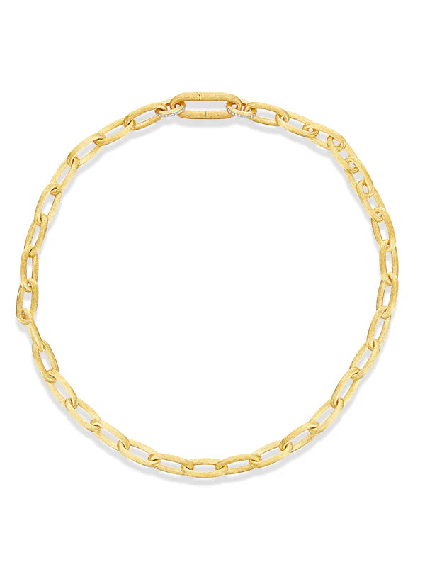 Collana Libera con catena in oro e diamanti