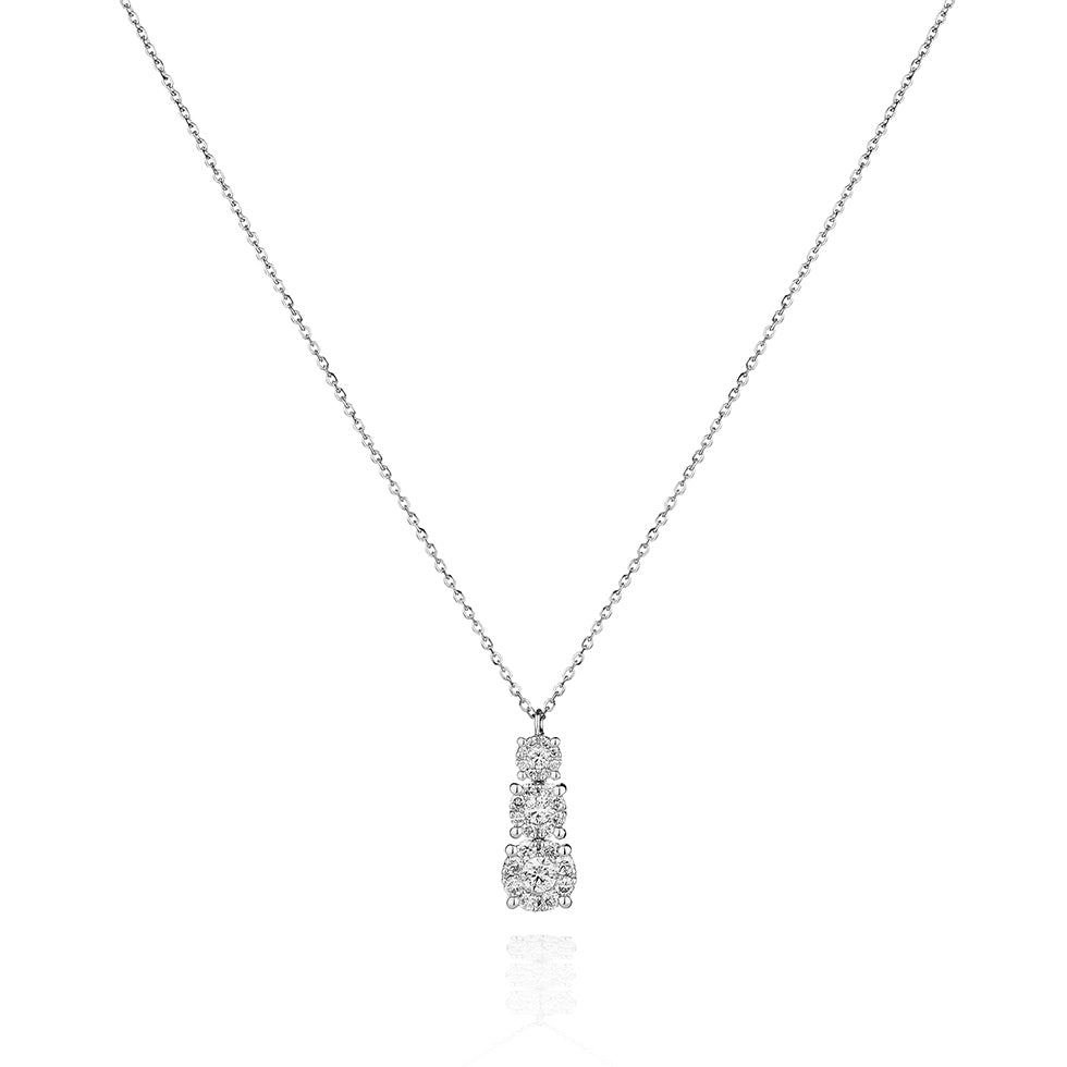 Collana Degradè Trilogy Moonlight - Oro e Diamanti