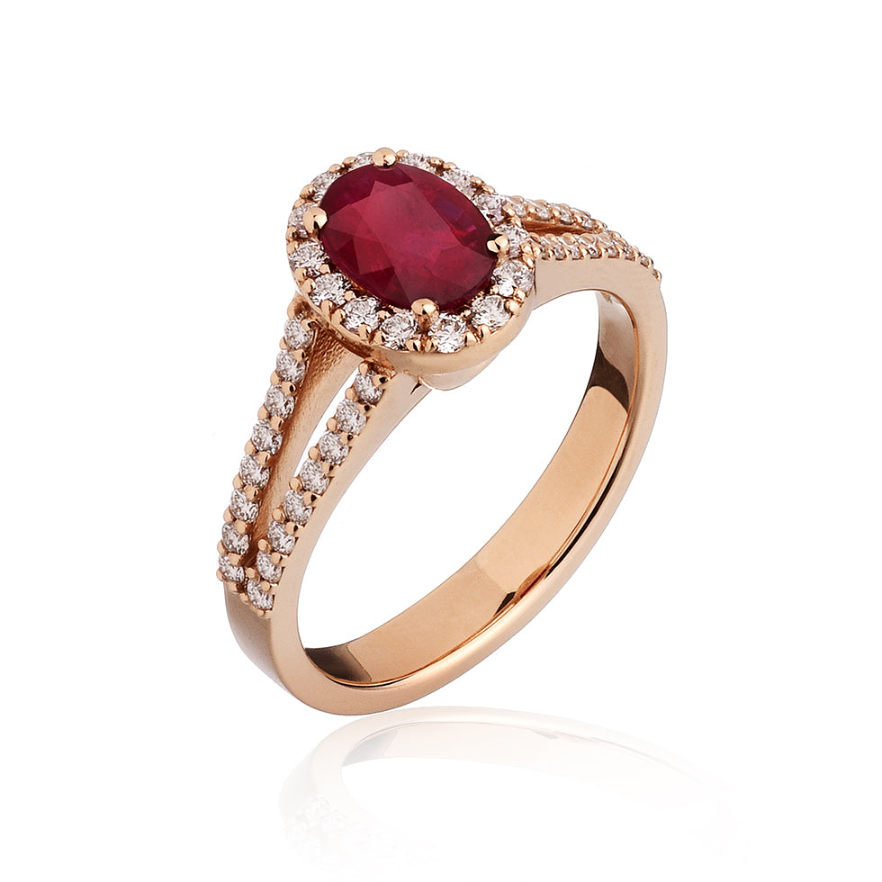 Anello Elle - Rubino e Diamanti