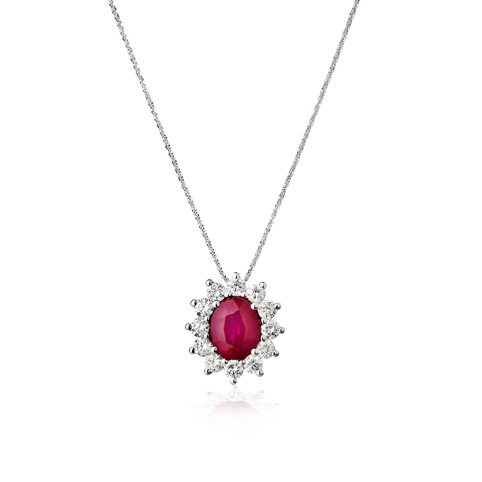 Collana India - Rubino e Diamanti