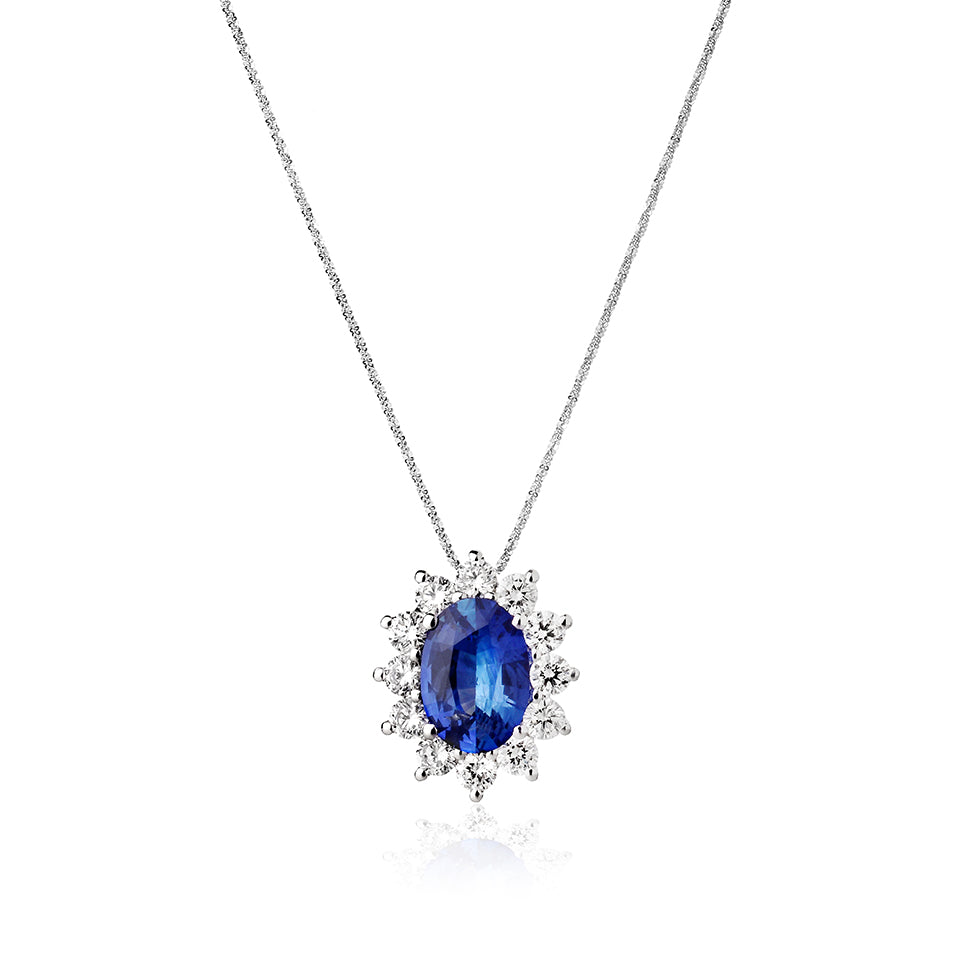 Collana Oceania - Zaffiro e Diamanti