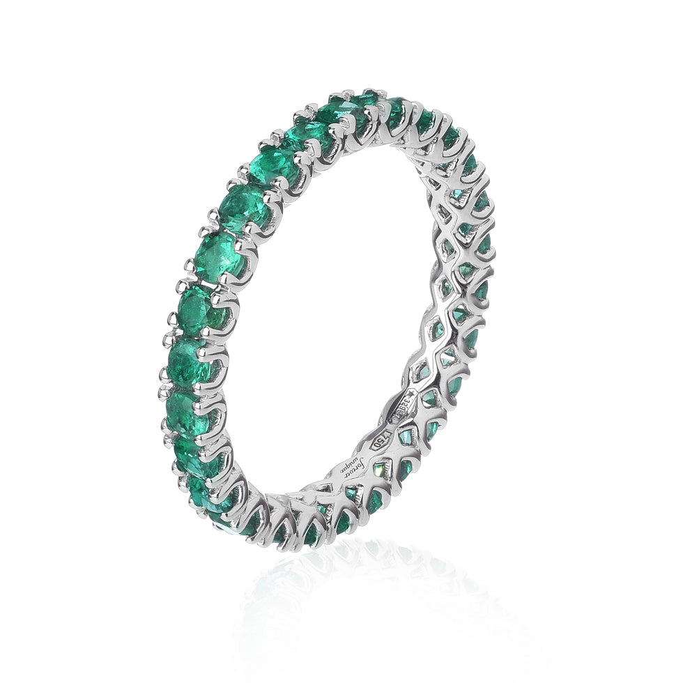 Anello Eternity IRIS - Smeraldi