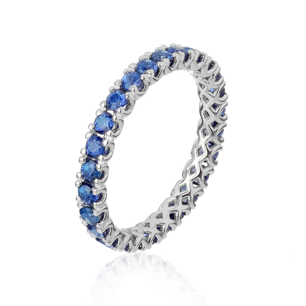 Anello Eternity IRIS - Zaffiri