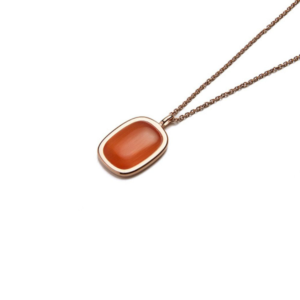 Collana Madì Settanta con Quarzo Idrotermale Arancio