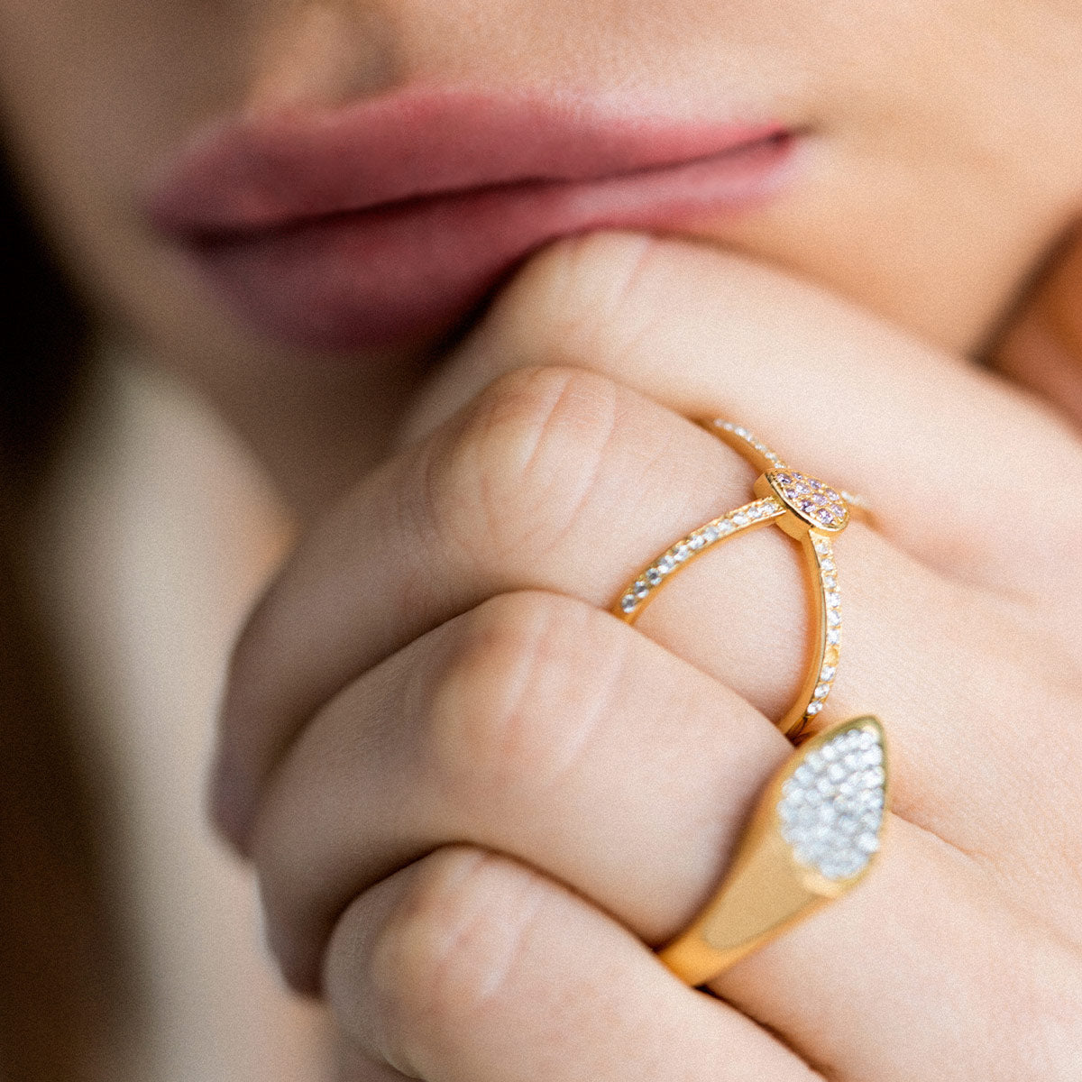 Anello Incrocio Drop
