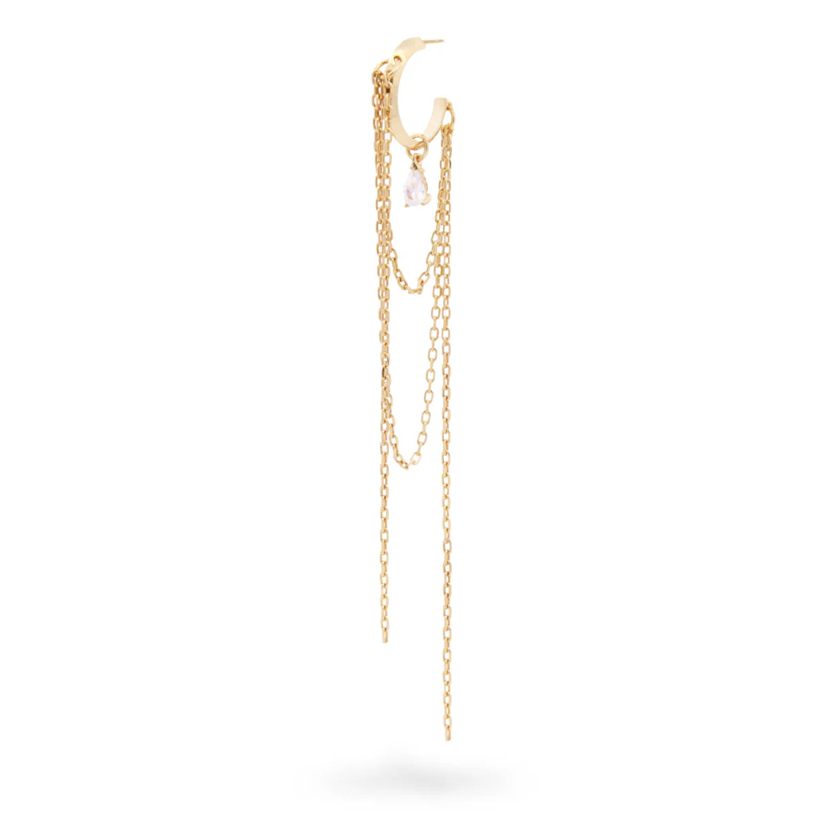 Mono-orecchino Rue Des Mille CLEO twisted frange