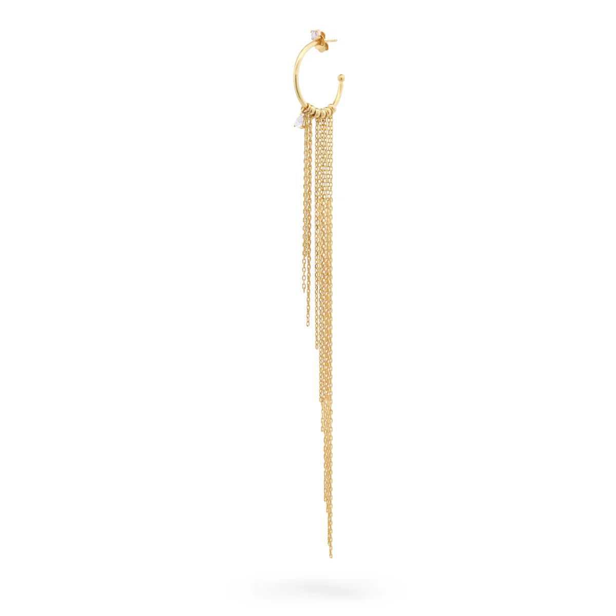 Mono-orecchino Rue Des Mille CLEO floating frange