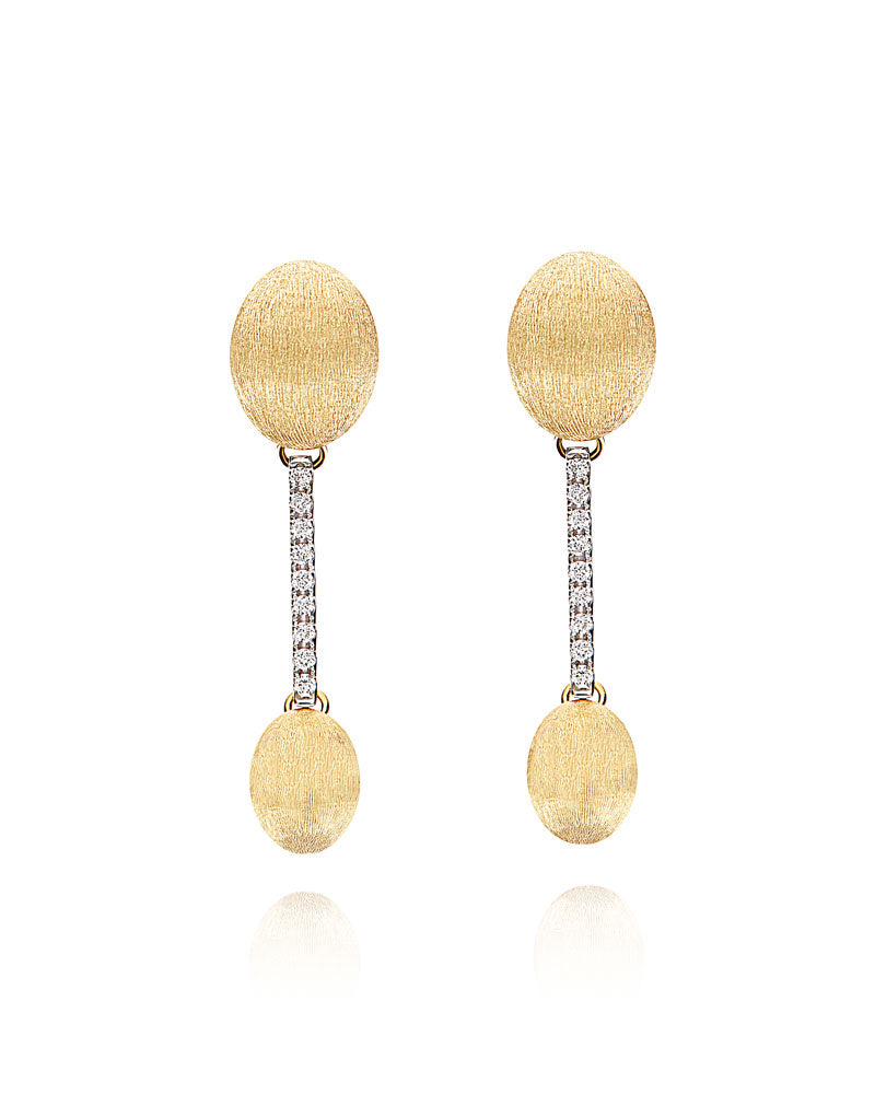 Orecchini Nanis Dancing Élite Boules pendenti in oro e diamanti