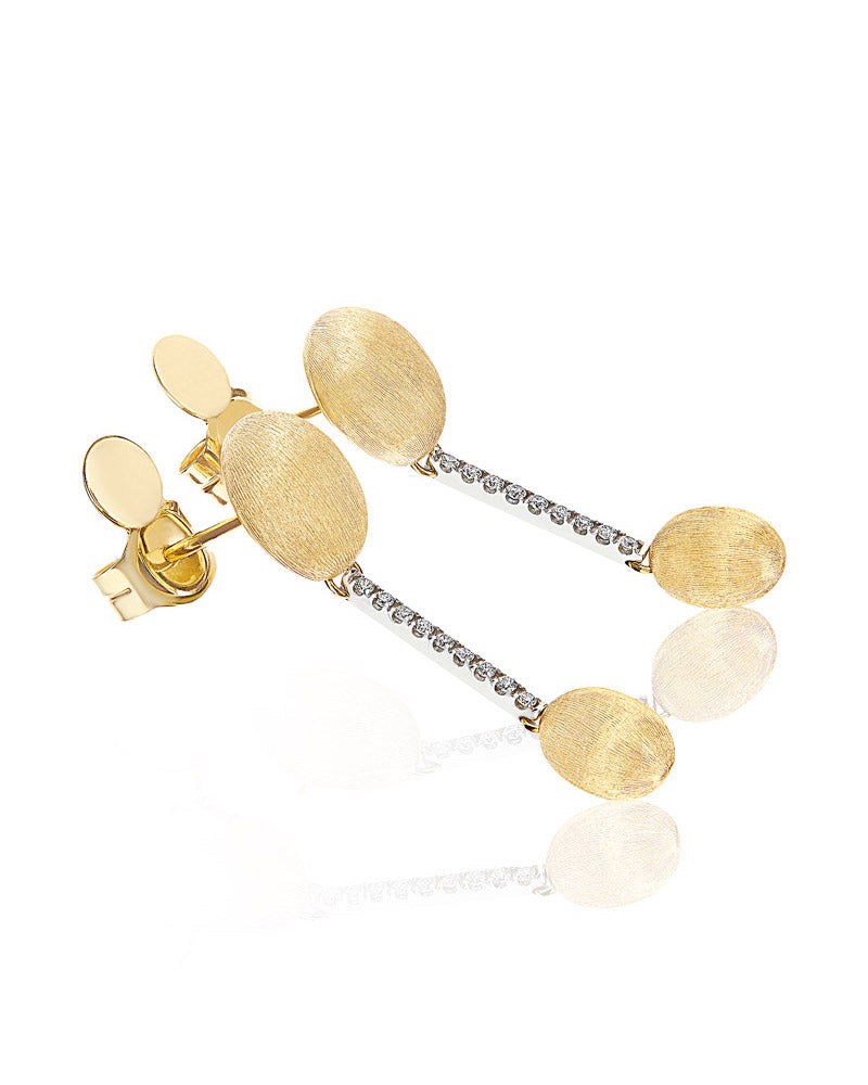 Orecchini Nanis Dancing Élite Boules pendenti in oro e diamanti