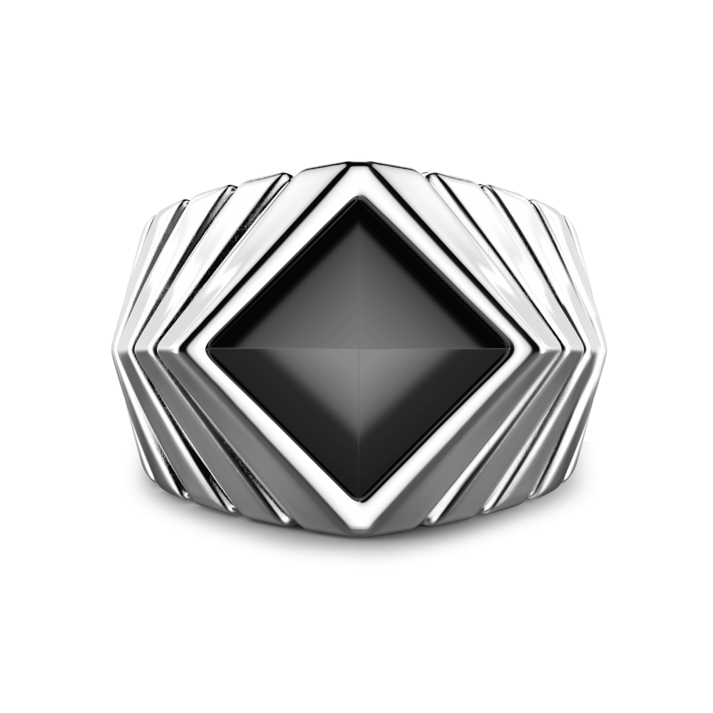 Anello Zancan in Argento e Pietra Onice