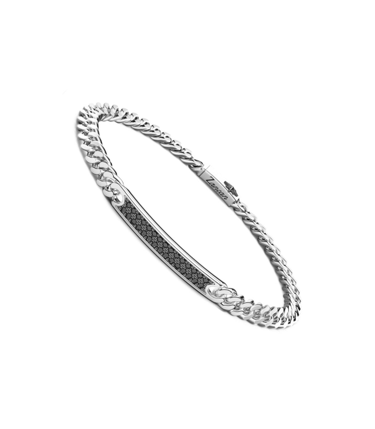 Bracciale Zancan Groumette con Pavè di pietre nere