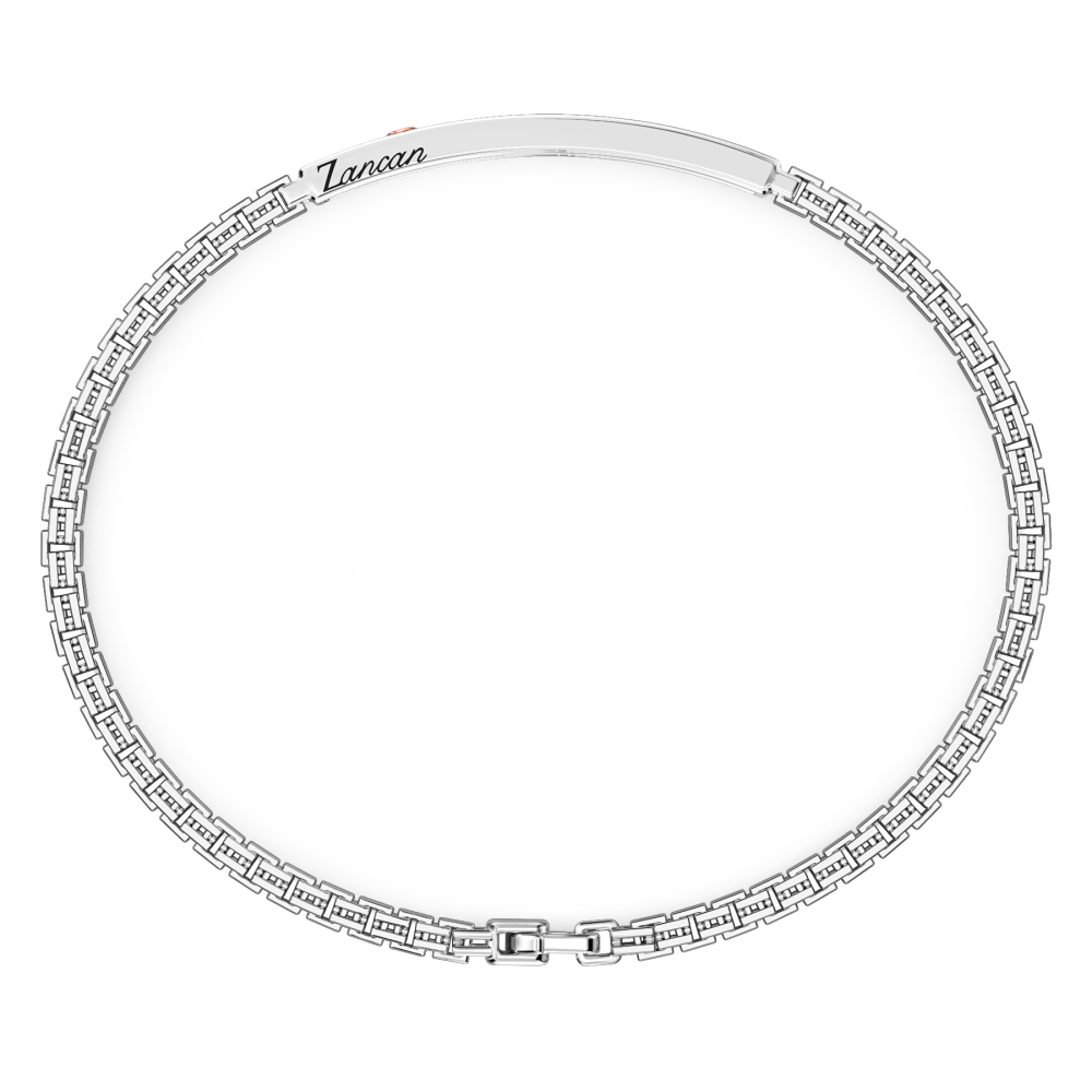 Bracciale in argento e vite in oro 18kt