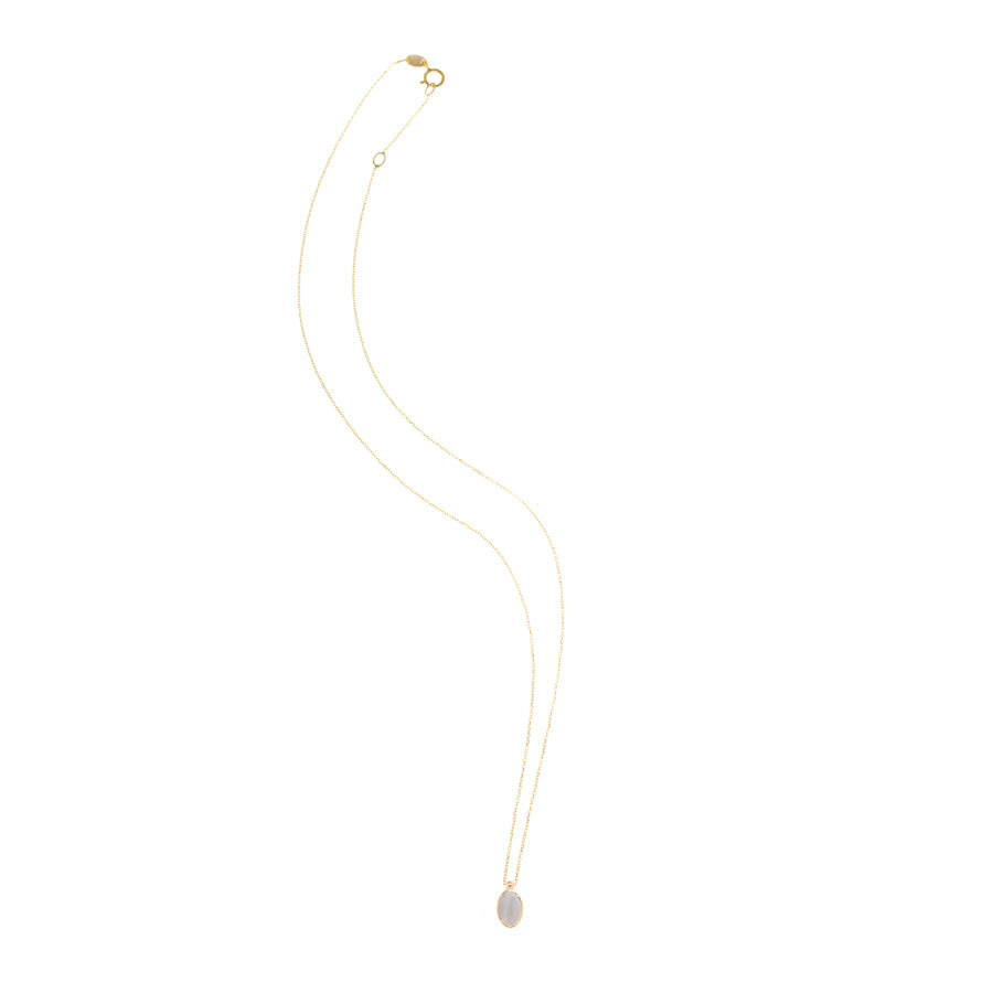 Collana con pendente Ovale in Oro e Madreperla - Essence