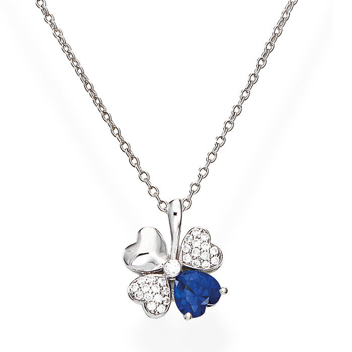 Collana Quadricuore Blu