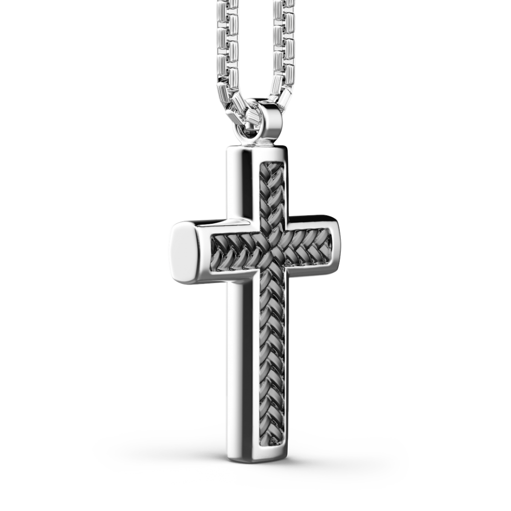 Collana Zancan in argento con pendente a Croce