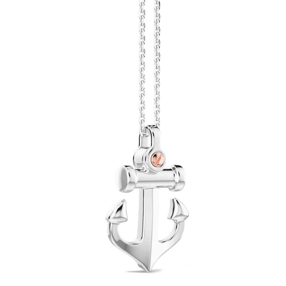 Collana Zancan in argento con ancora