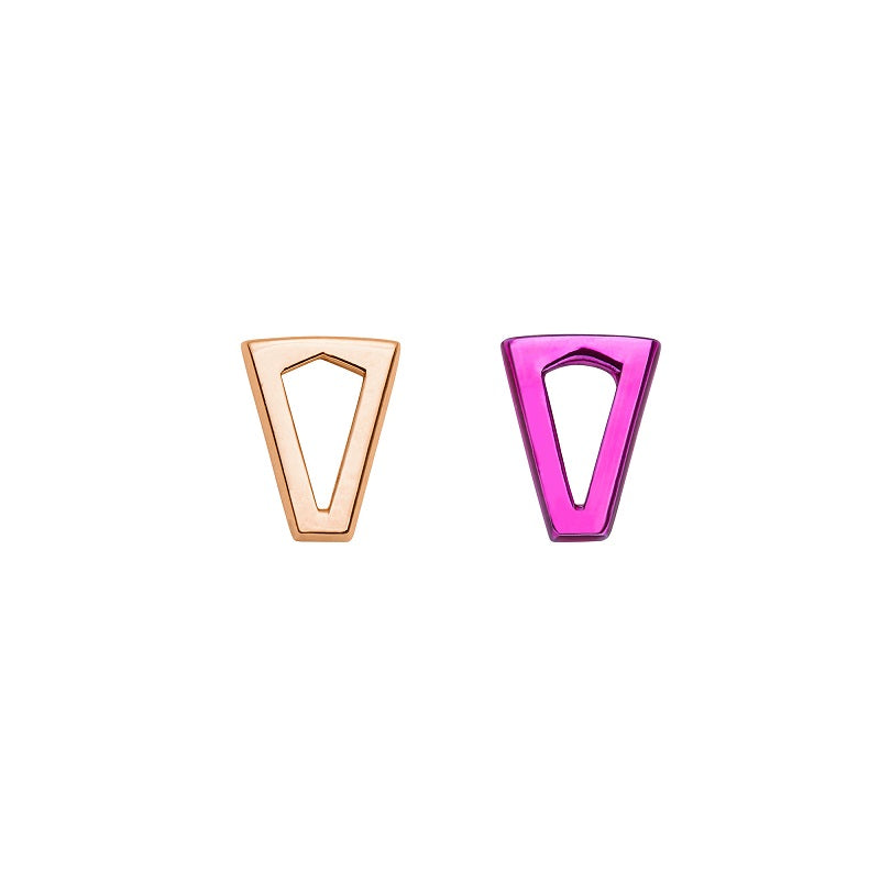 Orecchini JOY - Metallic Pink e Gold