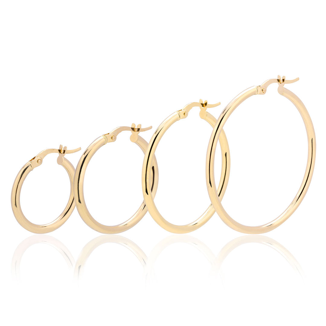 Orecchini a Cerchio in Oro - Bond