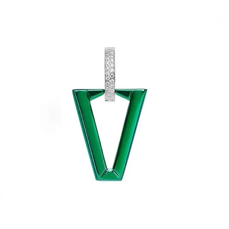 Orecchino UALI METALLIC GREEN