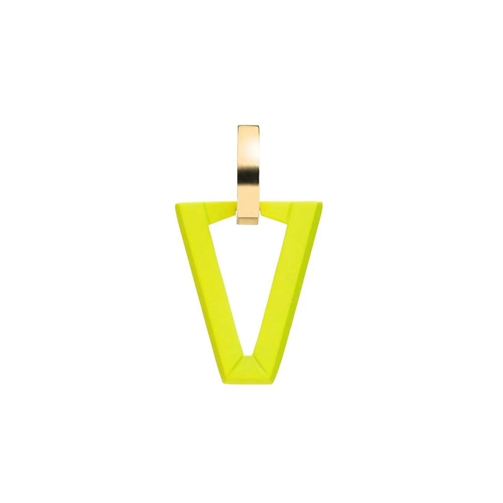 Orecchino UALI FLUO LIME