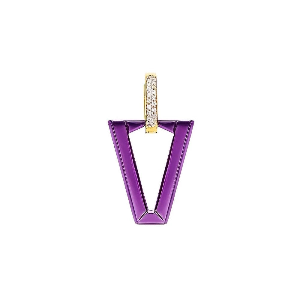Orecchino UALI METALLIC VIOLET