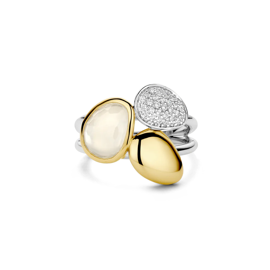 Anello in Argento, Pietre e Zirconi