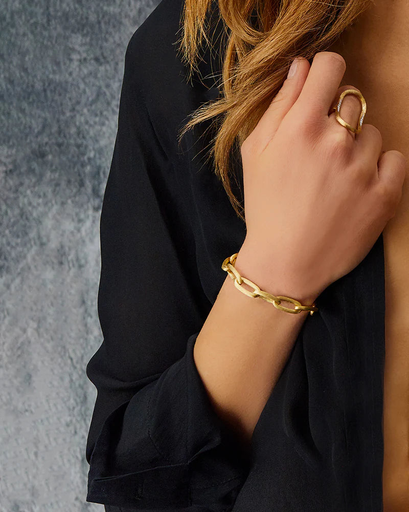 Bracciale Libera con catena in oro e diamanti