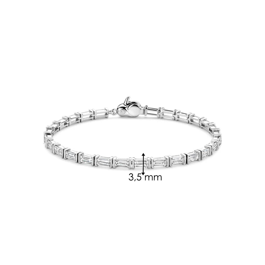Bracciale Tennis in Argento e Zirconi